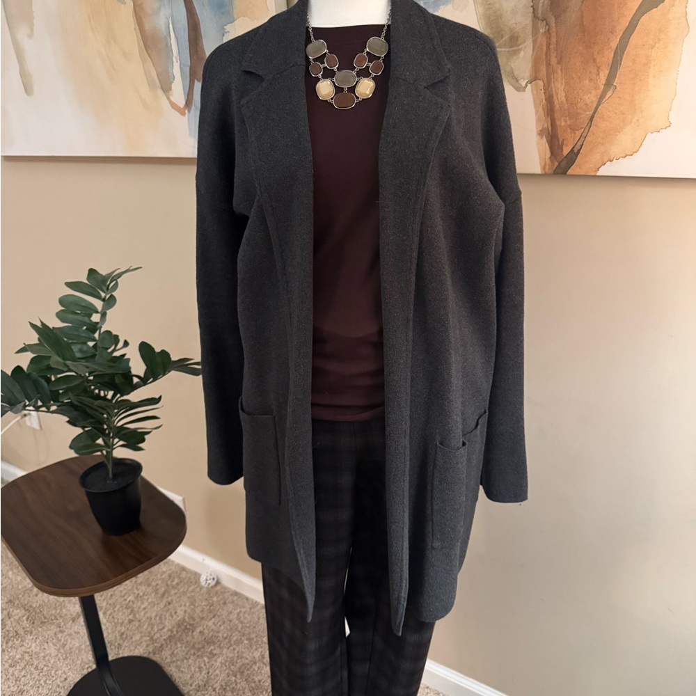LOFT Charcoal Open Front Blazer or Entire outfit